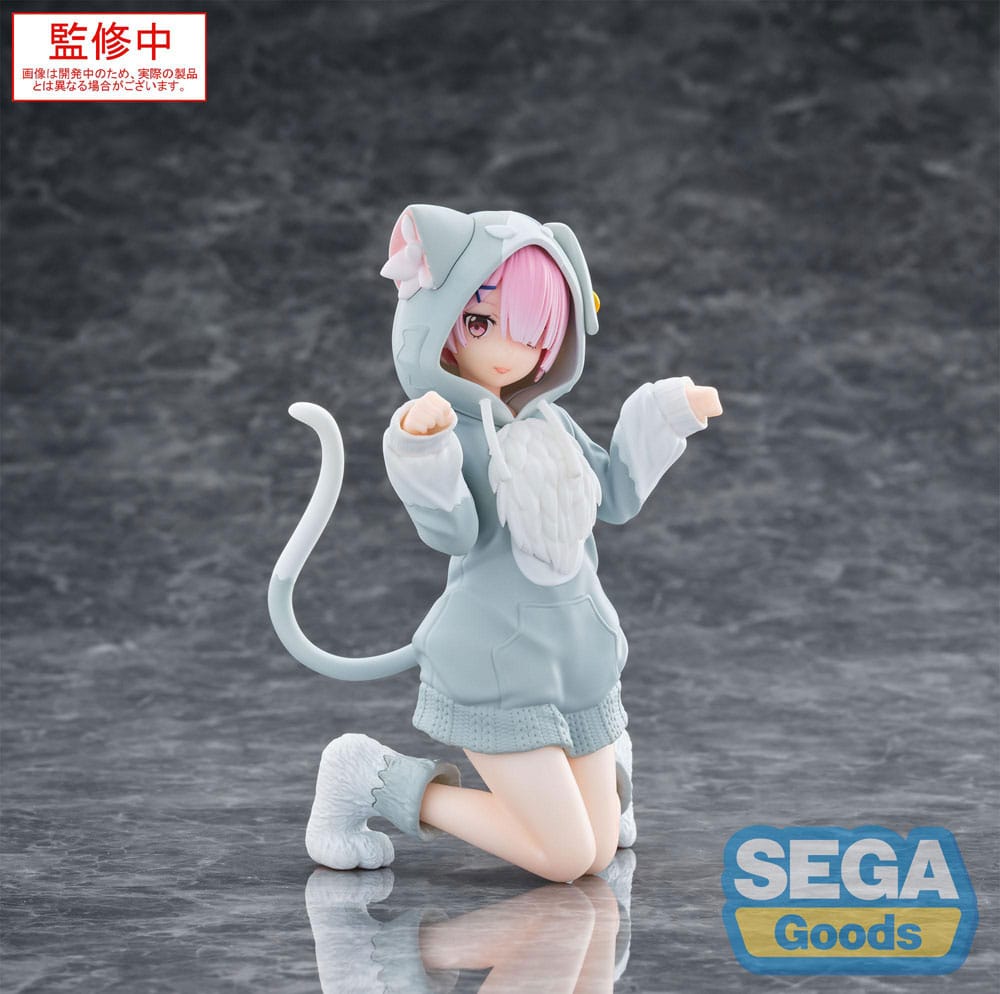 Re:Zero Starting Life in Another World Yumemirize PVC Statue Ram Mofumofu Package 11 cm